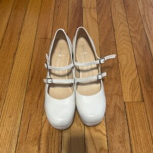 Intentionally Blank Double Strapped Heels